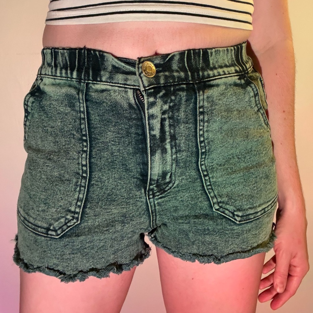 Wild Fable Green Jean Shorts